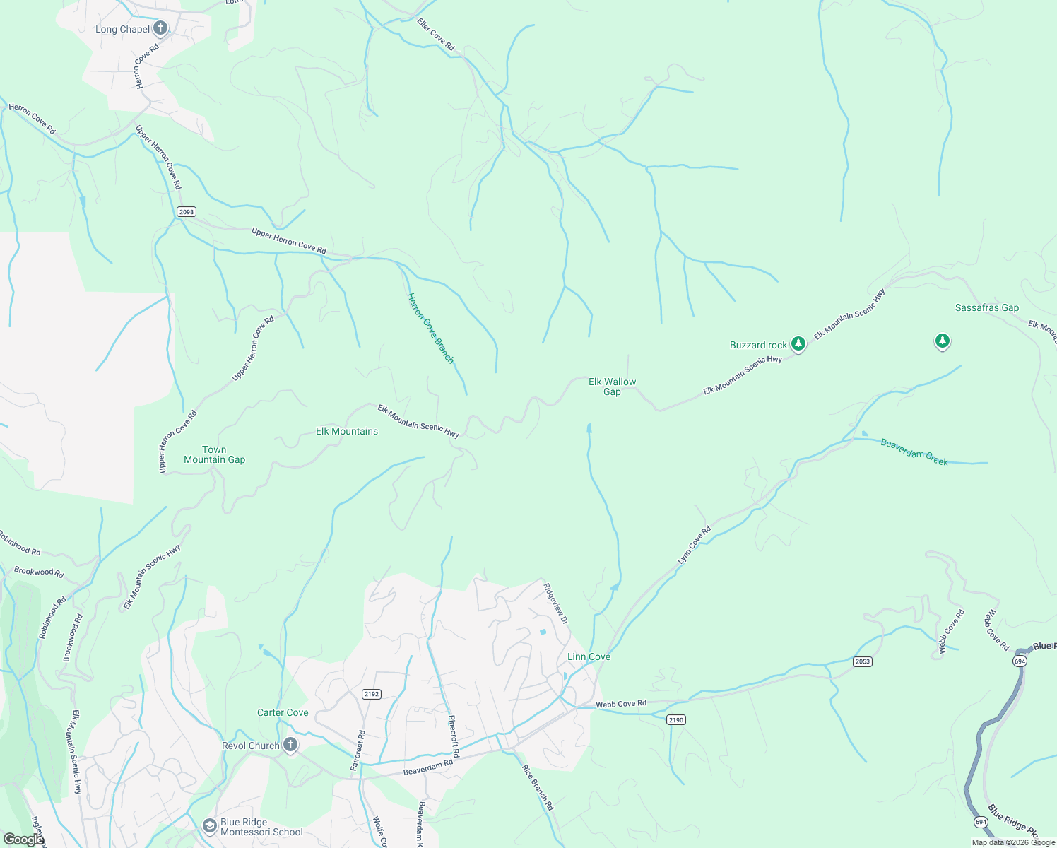 map of restaurants, bars, coffee shops, grocery stores, and more near 15 Hessen Road in Asheville