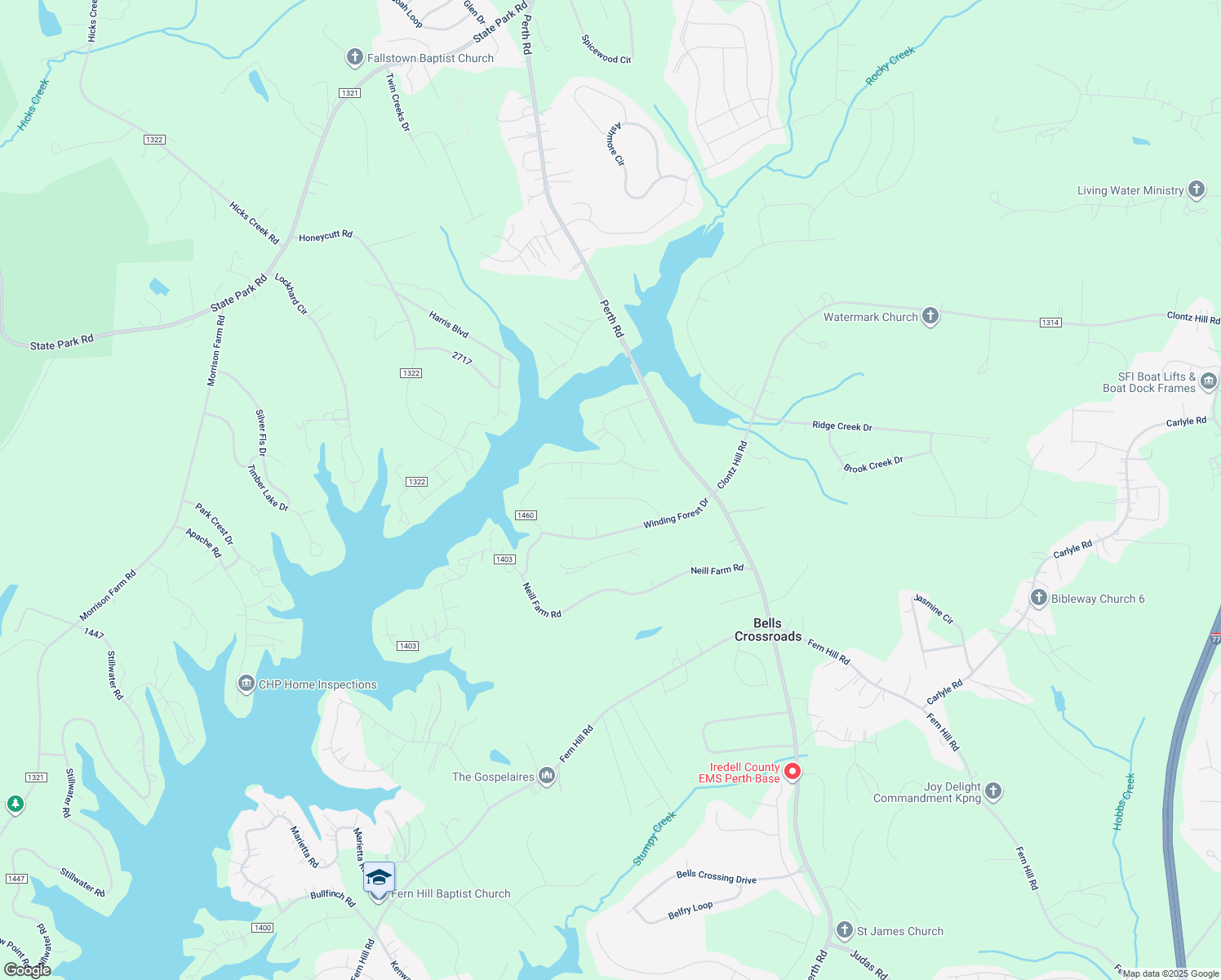 map of restaurants, bars, coffee shops, grocery stores, and more near 148 Crooked Branch Way in Troutman
