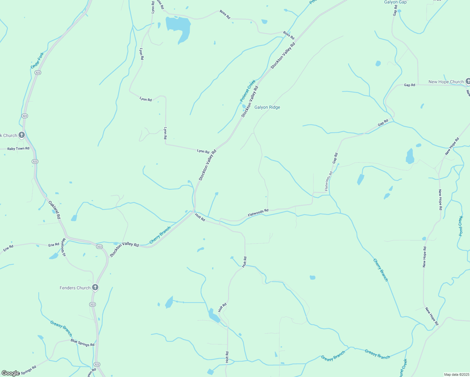 map of restaurants, bars, coffee shops, grocery stores, and more near 14900 Flatwoods Road in Sweetwater