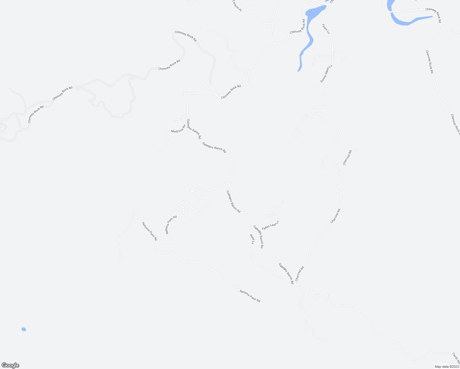 map of restaurants, bars, coffee shops, grocery stores, and more near Gallegos Ranch Road in San Luis Obispo County