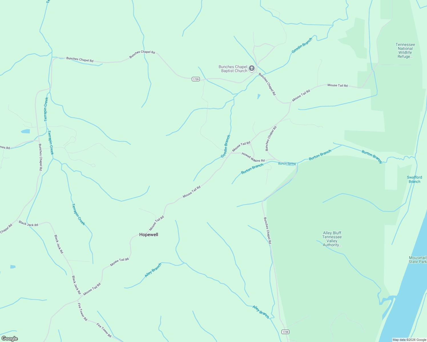 map of restaurants, bars, coffee shops, grocery stores, and more near 2503 Mouse Tail Road in Parsons