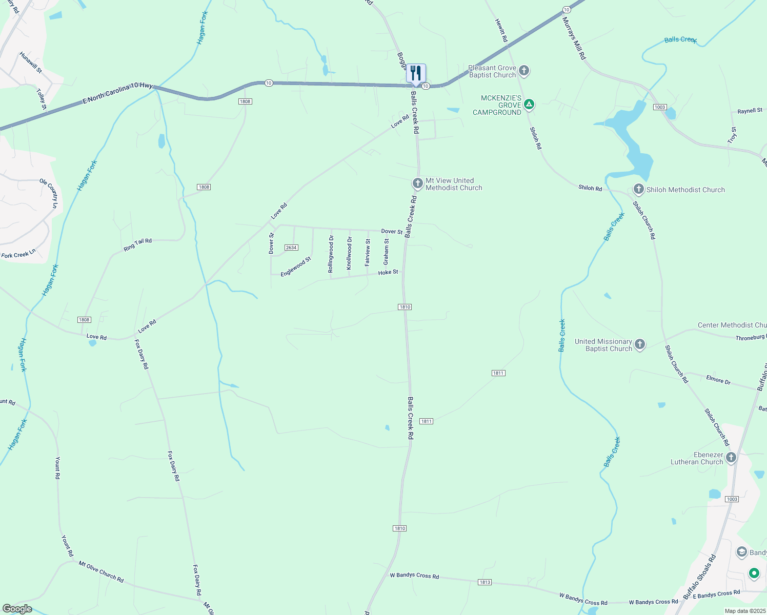 map of restaurants, bars, coffee shops, grocery stores, and more near 4166 Trout Pond Road in Claremont