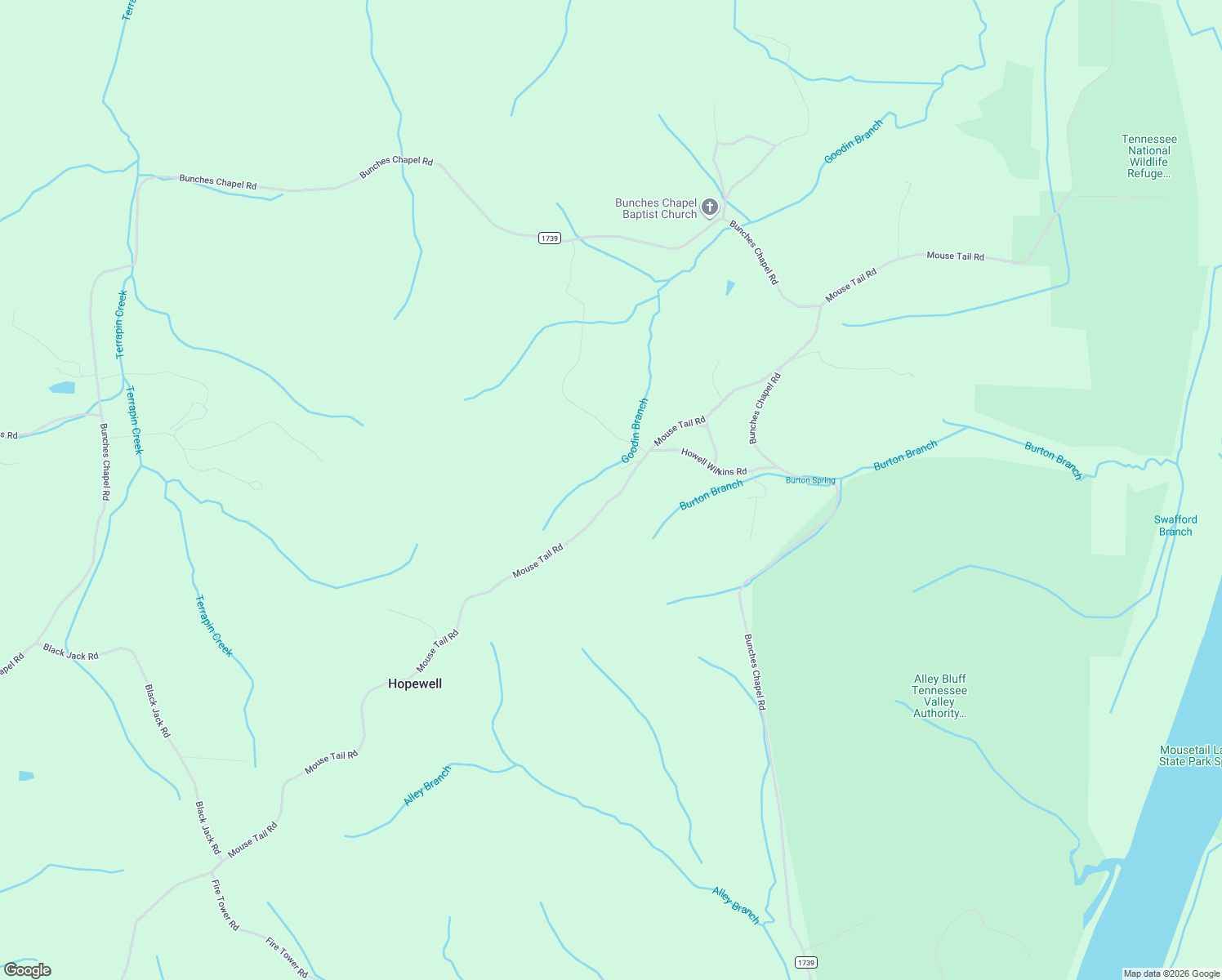 map of restaurants, bars, coffee shops, grocery stores, and more near 2503 Mouse Tail Road in Parsons