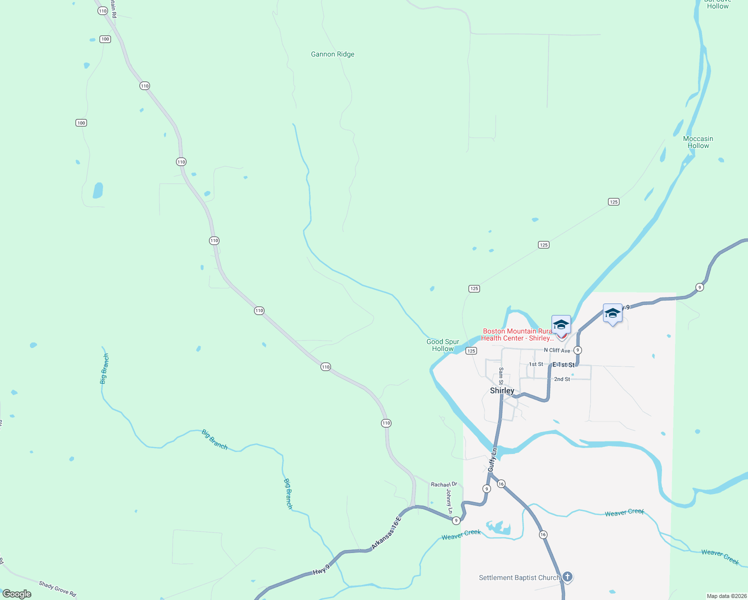map of restaurants, bars, coffee shops, grocery stores, and more near in Shirley