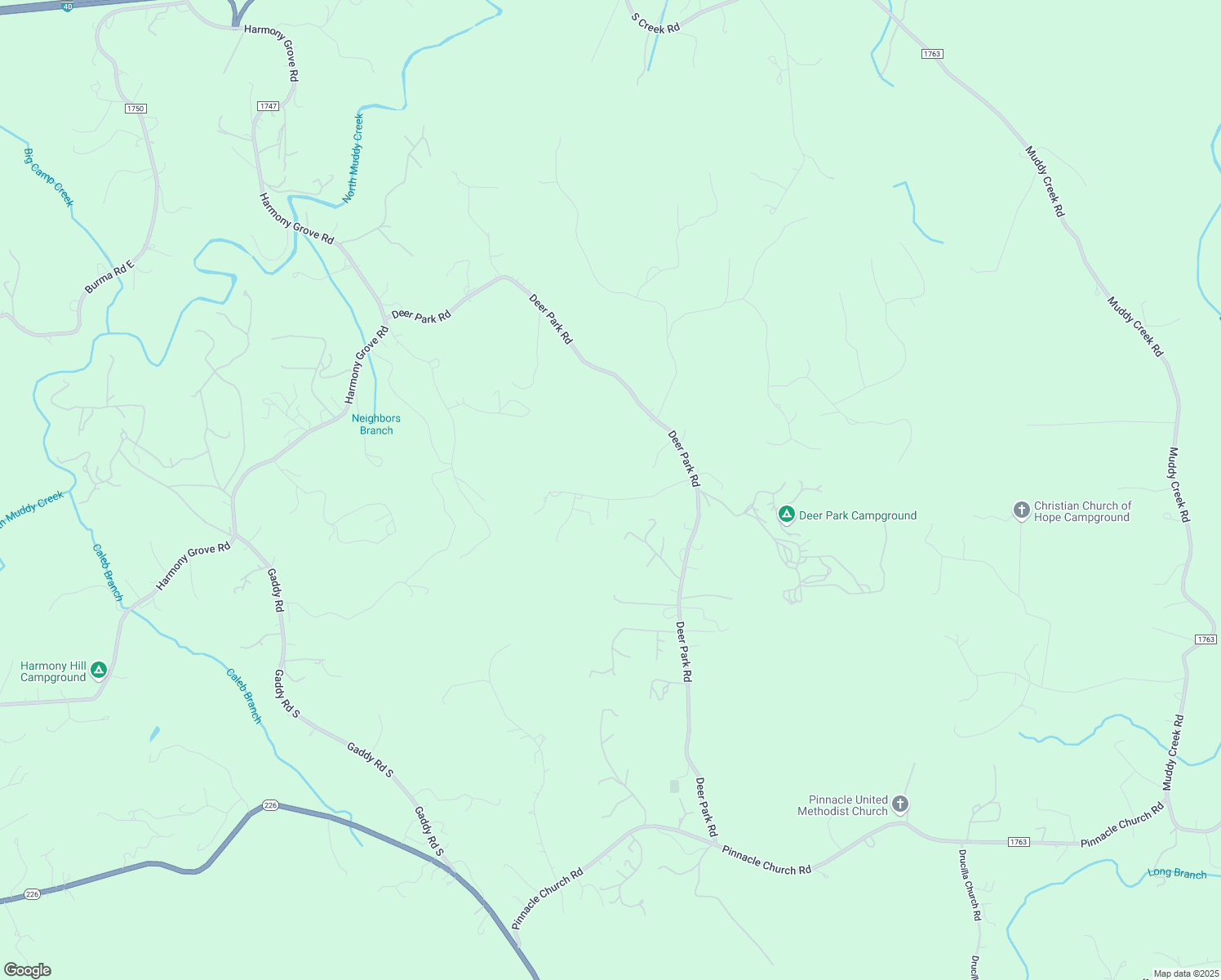map of restaurants, bars, coffee shops, grocery stores, and more near 248 Chestnut Oak Forest Drive in Nebo