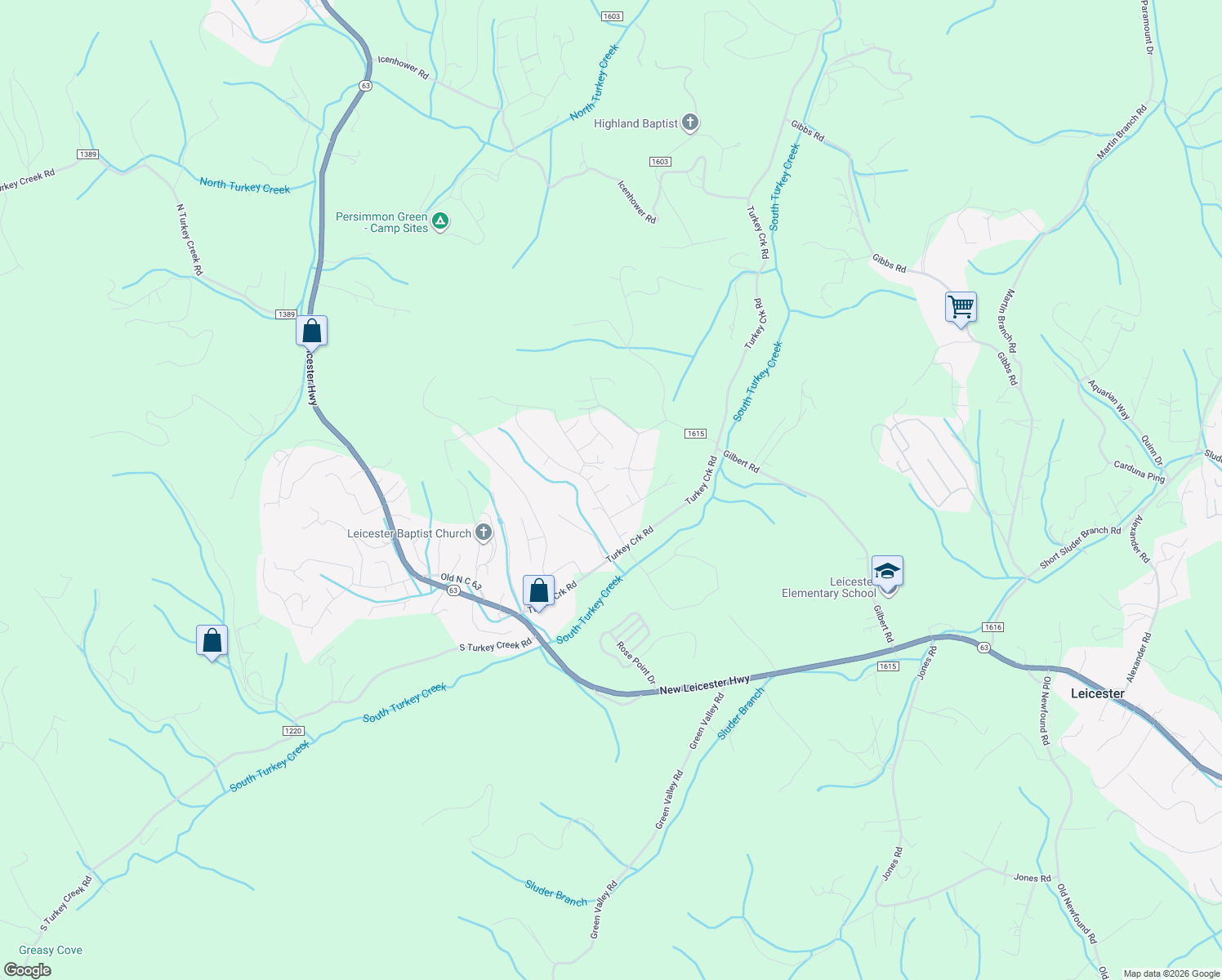 map of restaurants, bars, coffee shops, grocery stores, and more near 307 Green Vale Court in Leicester