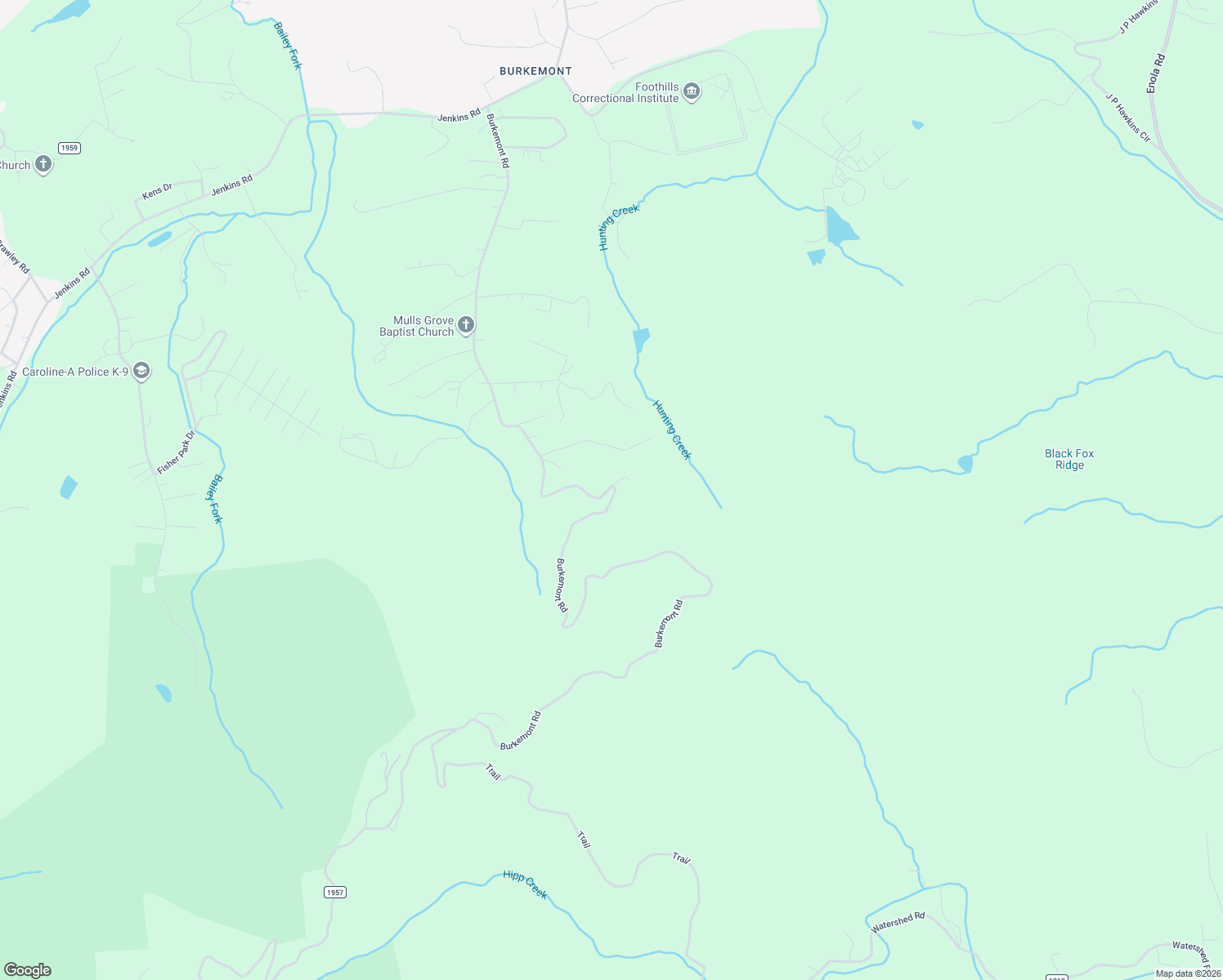 map of restaurants, bars, coffee shops, grocery stores, and more near 5452 Burkemont Road in Morganton