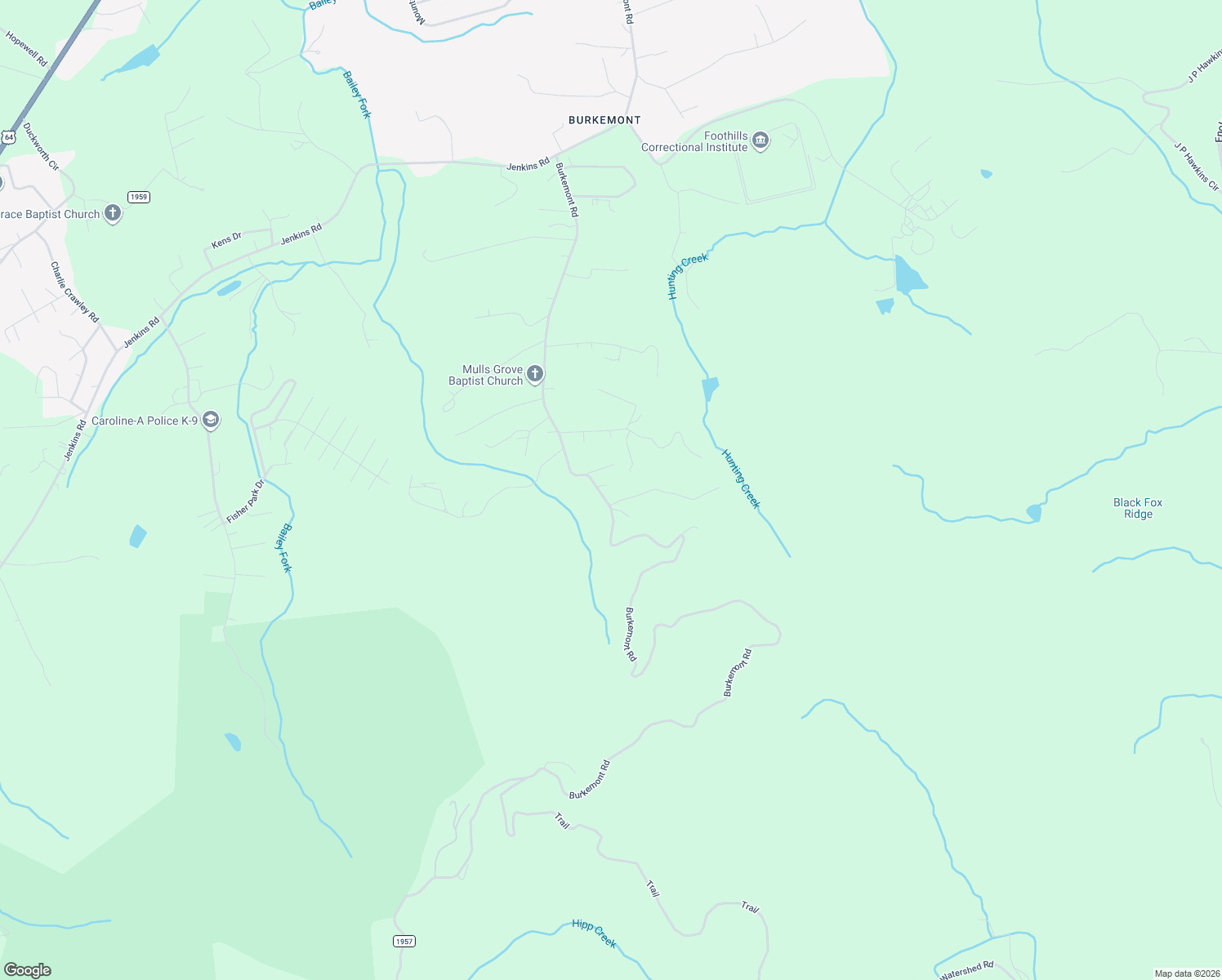 map of restaurants, bars, coffee shops, grocery stores, and more near 5309 Burkemont Road in Morganton