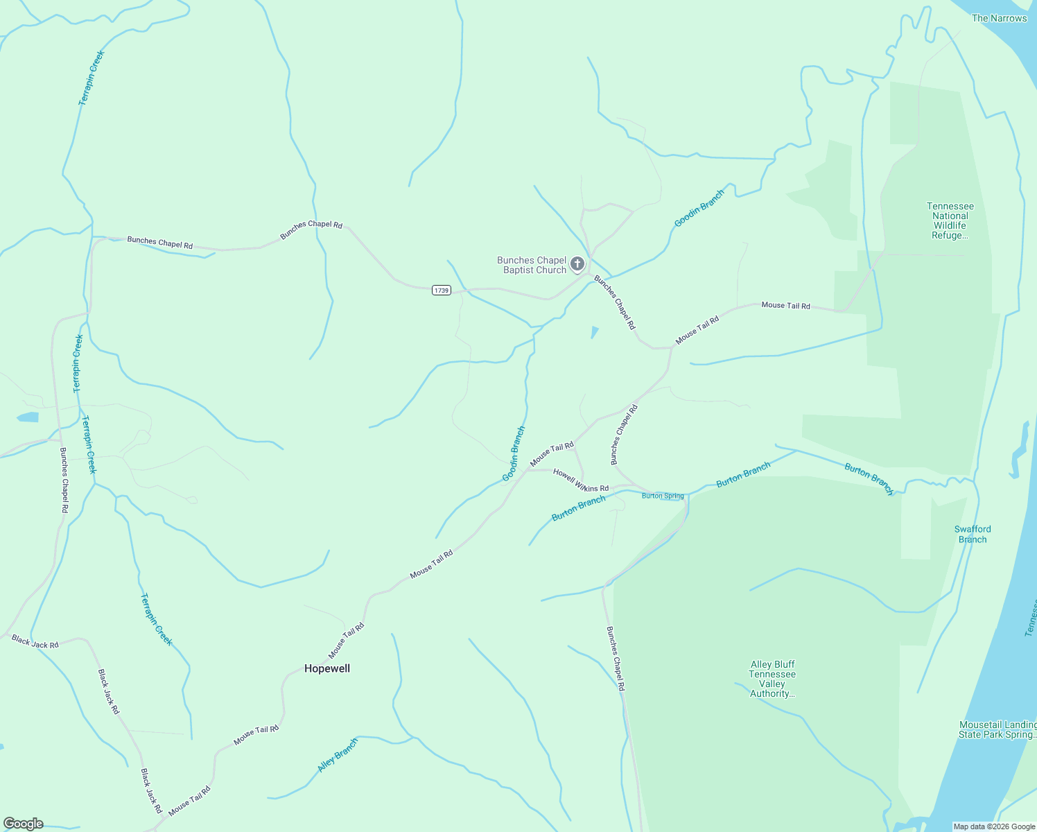 map of restaurants, bars, coffee shops, grocery stores, and more near 2743 Mouse Tail Road in Parsons