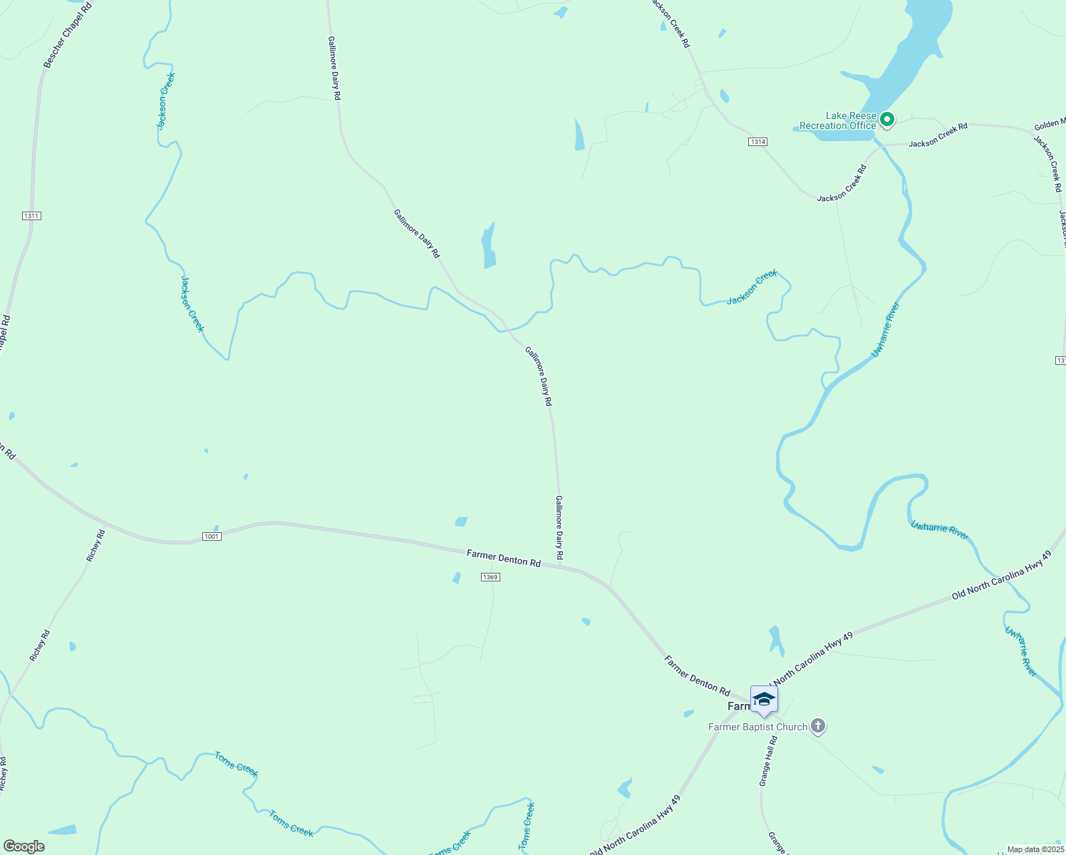 map of restaurants, bars, coffee shops, grocery stores, and more near 3114 Gallimore Dairy Road in Denton