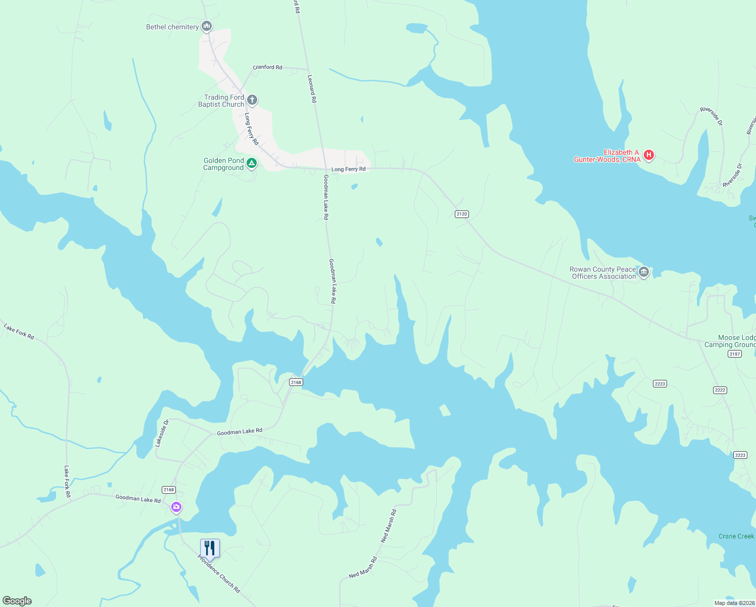 map of restaurants, bars, coffee shops, grocery stores, and more near 1020 Pebble Point in Salisbury