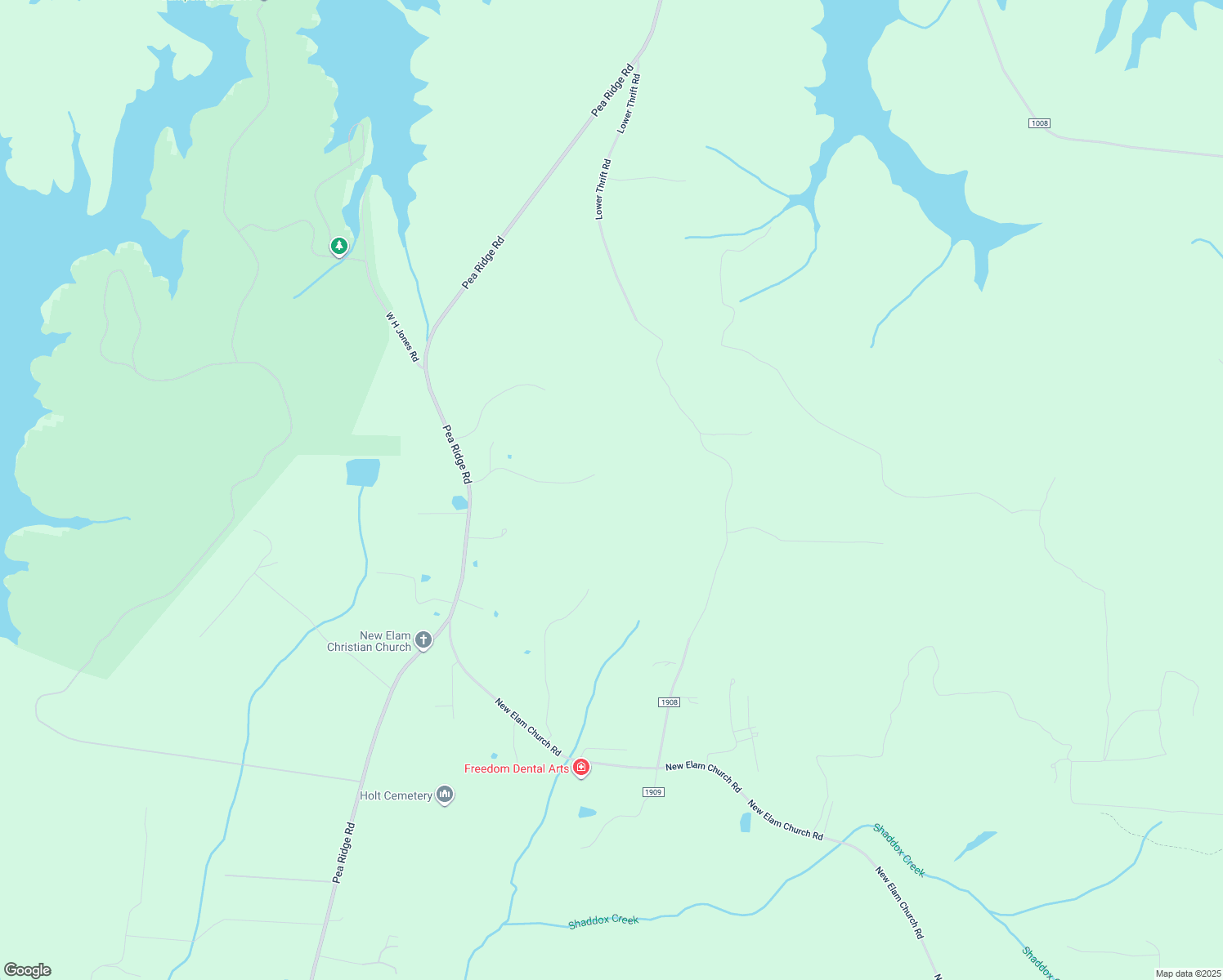 map of restaurants, bars, coffee shops, grocery stores, and more near 354 Shaddox Drive in New Hill