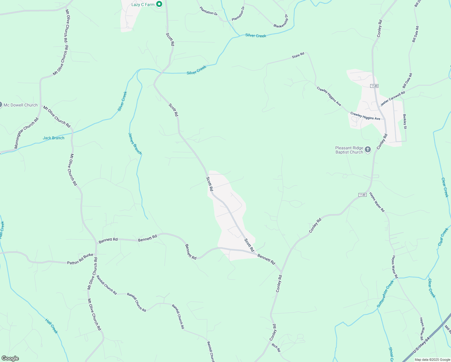 map of restaurants, bars, coffee shops, grocery stores, and more near 3862 Thomas Cline Drive in Morganton