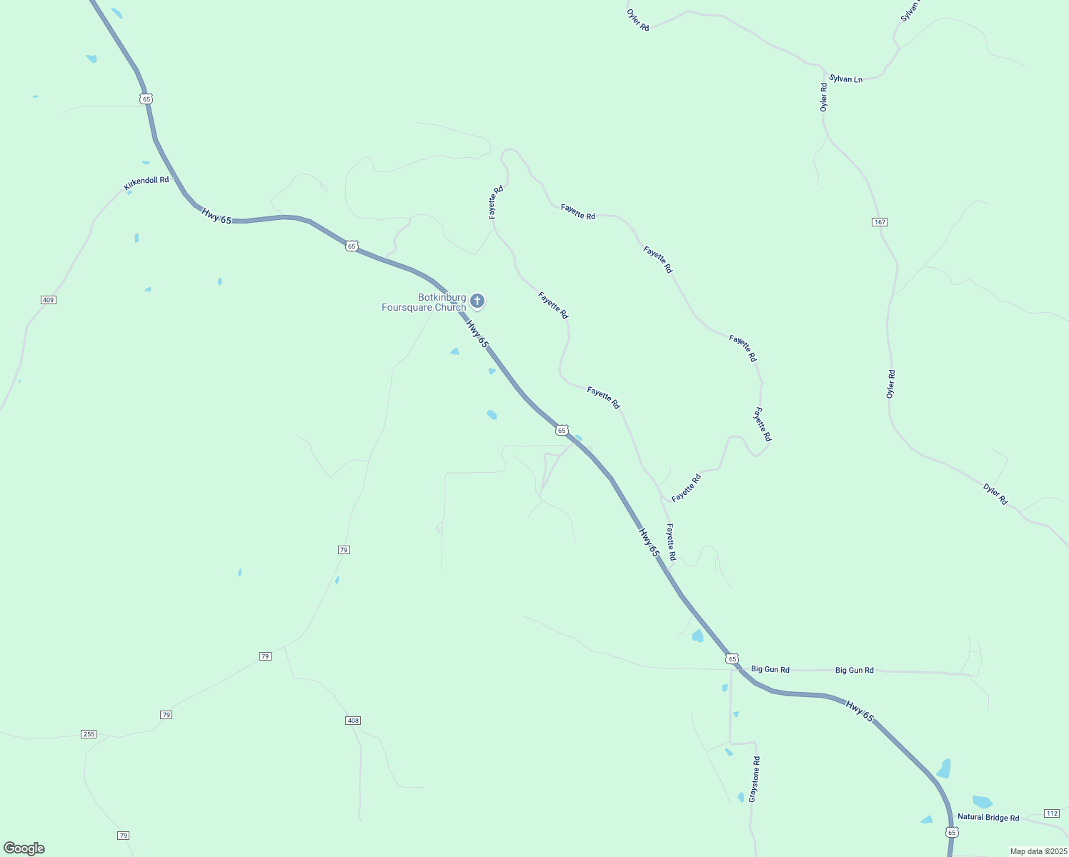 map of restaurants, bars, coffee shops, grocery stores, and more near 6886 U.S. 65 in Clinton