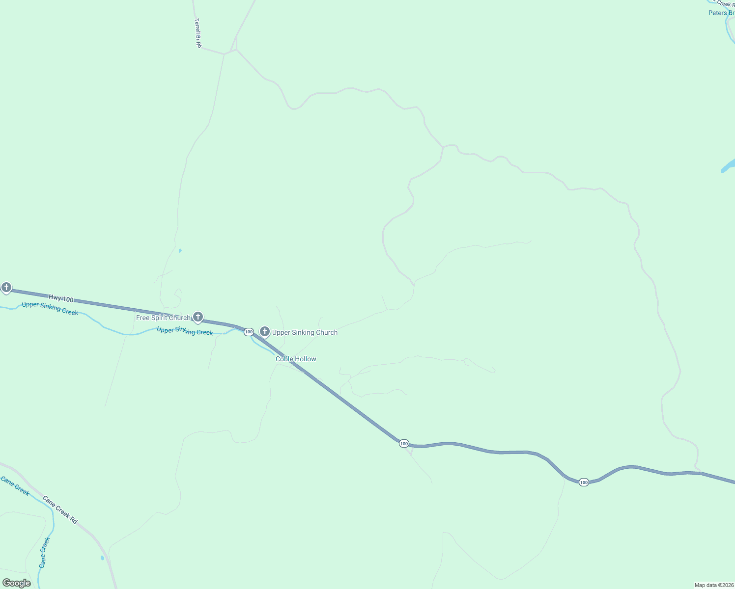 map of restaurants, bars, coffee shops, grocery stores, and more near 1369 Tanner Hollow Road in Pleasantville