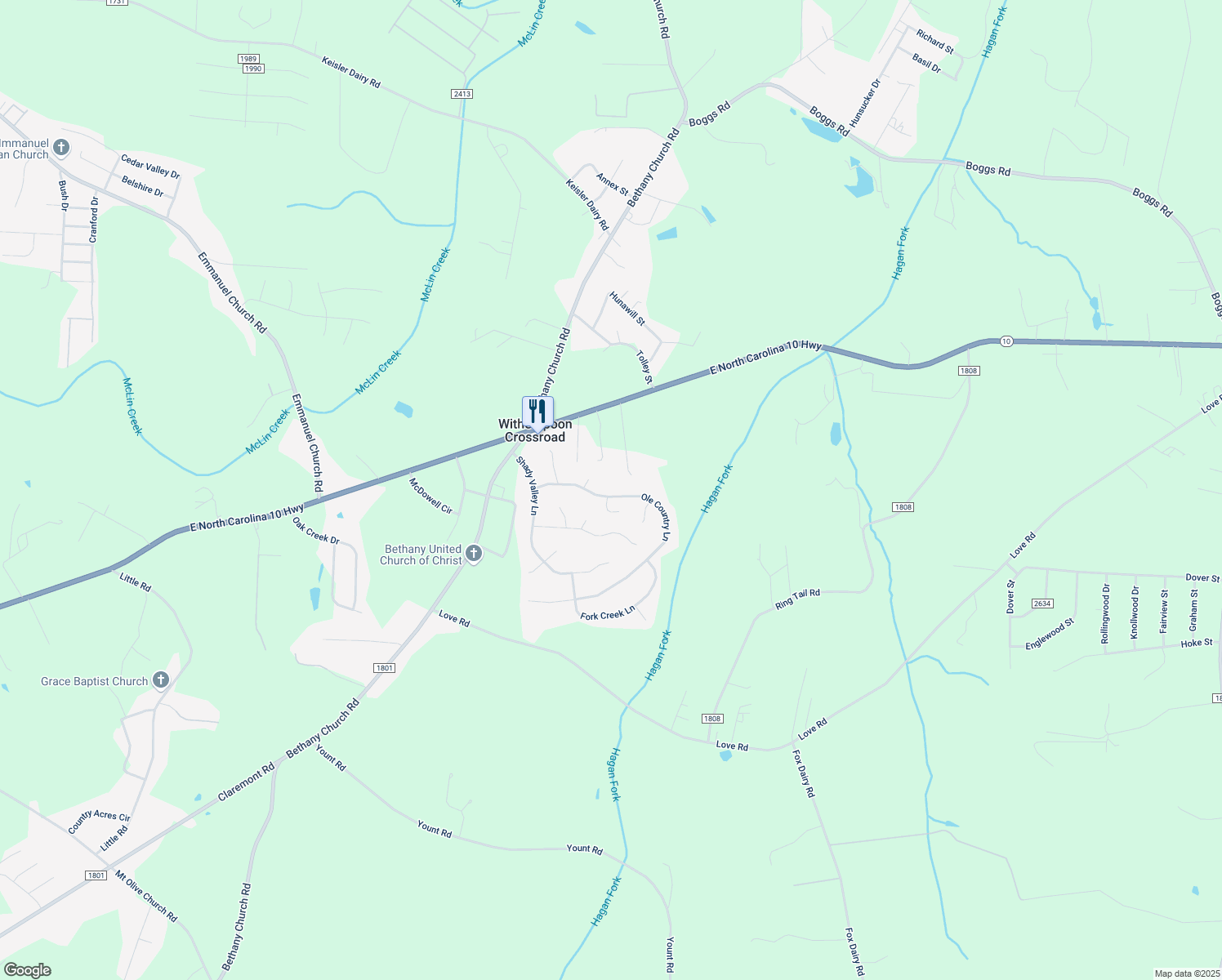 map of restaurants, bars, coffee shops, grocery stores, and more near 3290 Ole Country Lane in Claremont