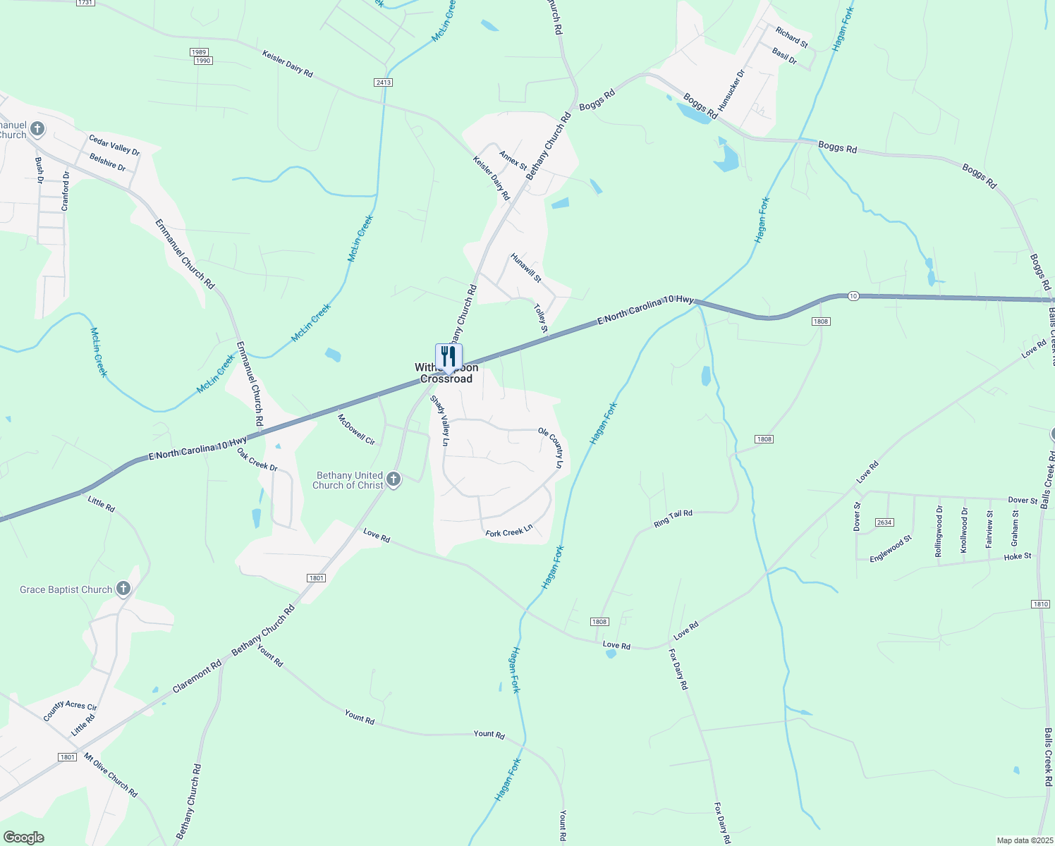 map of restaurants, bars, coffee shops, grocery stores, and more near 3316 Ole Country Lane in Claremont