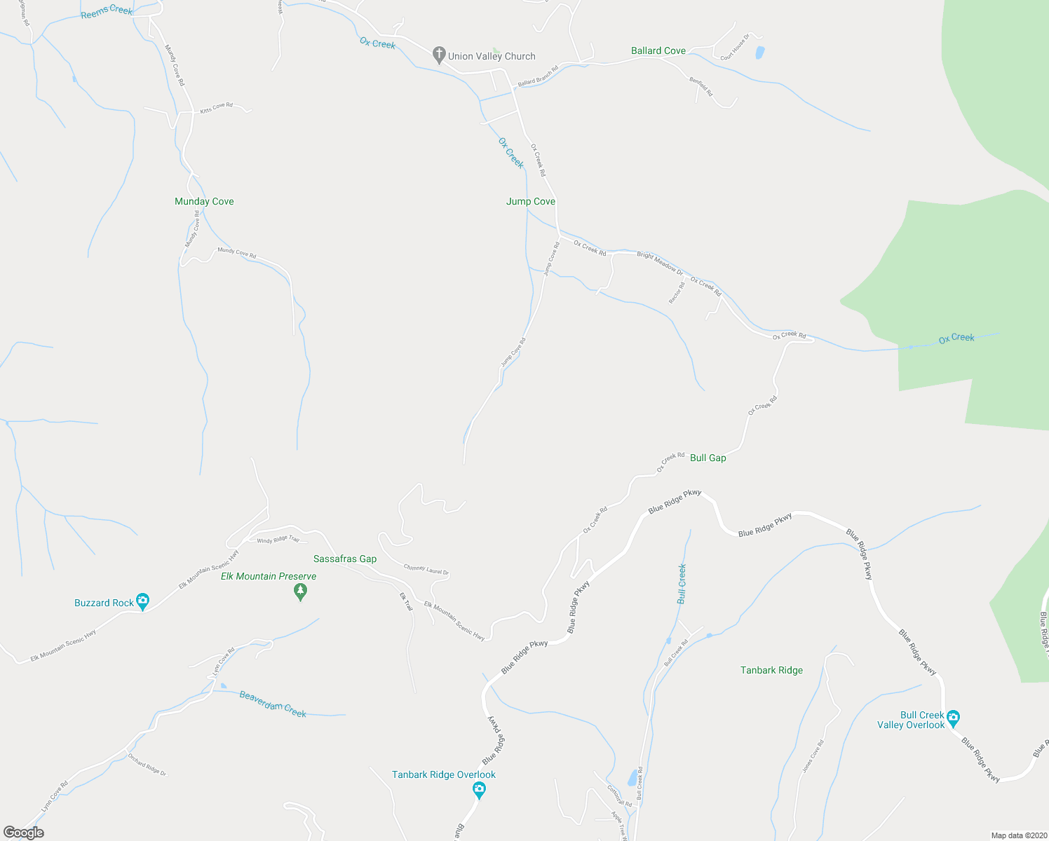 map of restaurants, bars, coffee shops, grocery stores, and more near 76 Jump Cove Road in Weaverville