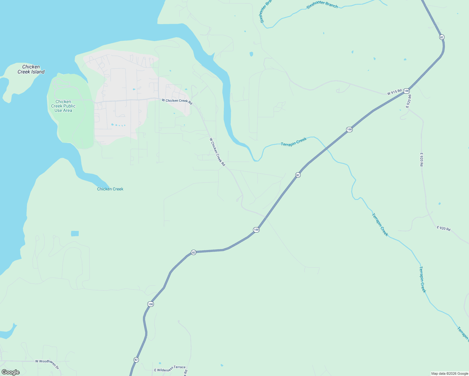 map of restaurants, bars, coffee shops, grocery stores, and more near 20440 West Chicken Creek Road in Cookson