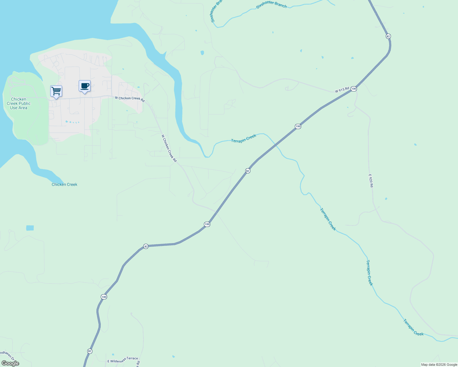 map of restaurants, bars, coffee shops, grocery stores, and more near Oklahoma 82 in Cookson