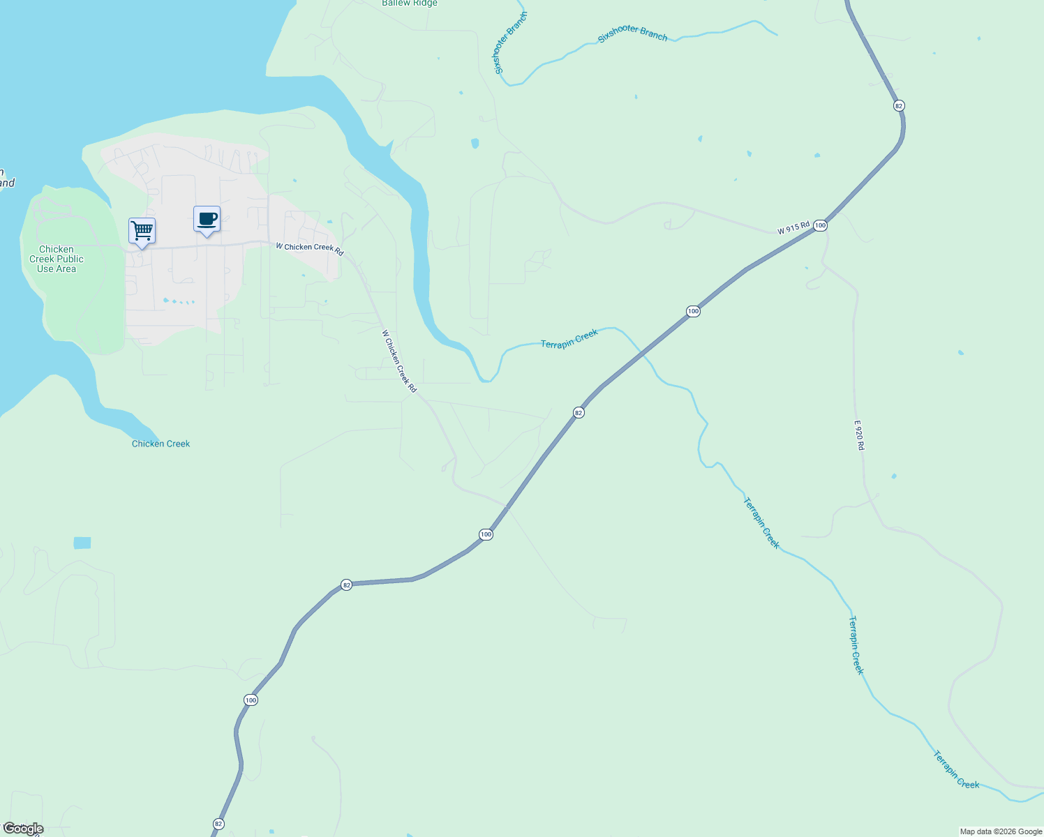 map of restaurants, bars, coffee shops, grocery stores, and more near Oklahoma 82 in Cookson