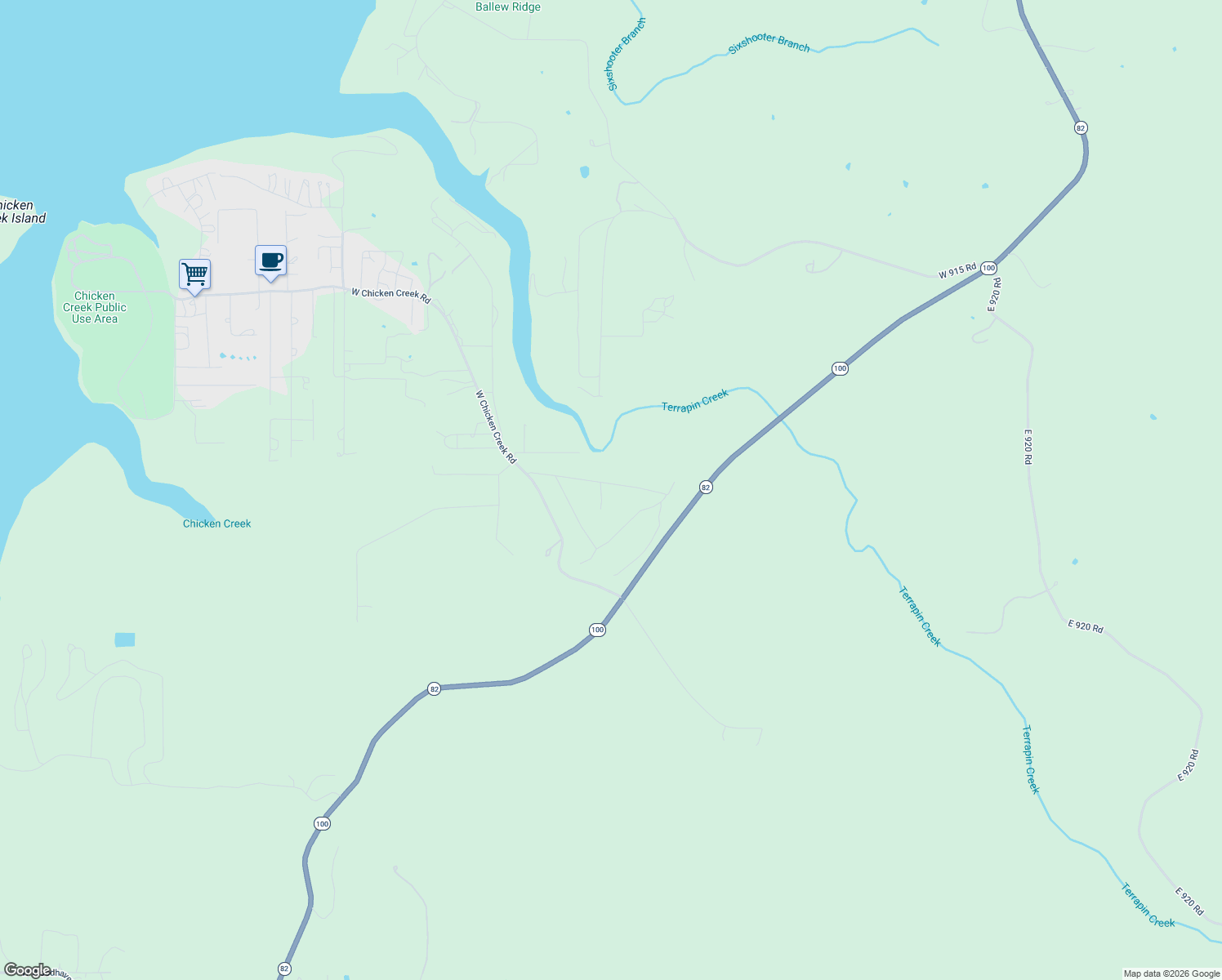 map of restaurants, bars, coffee shops, grocery stores, and more near in Evening Shade