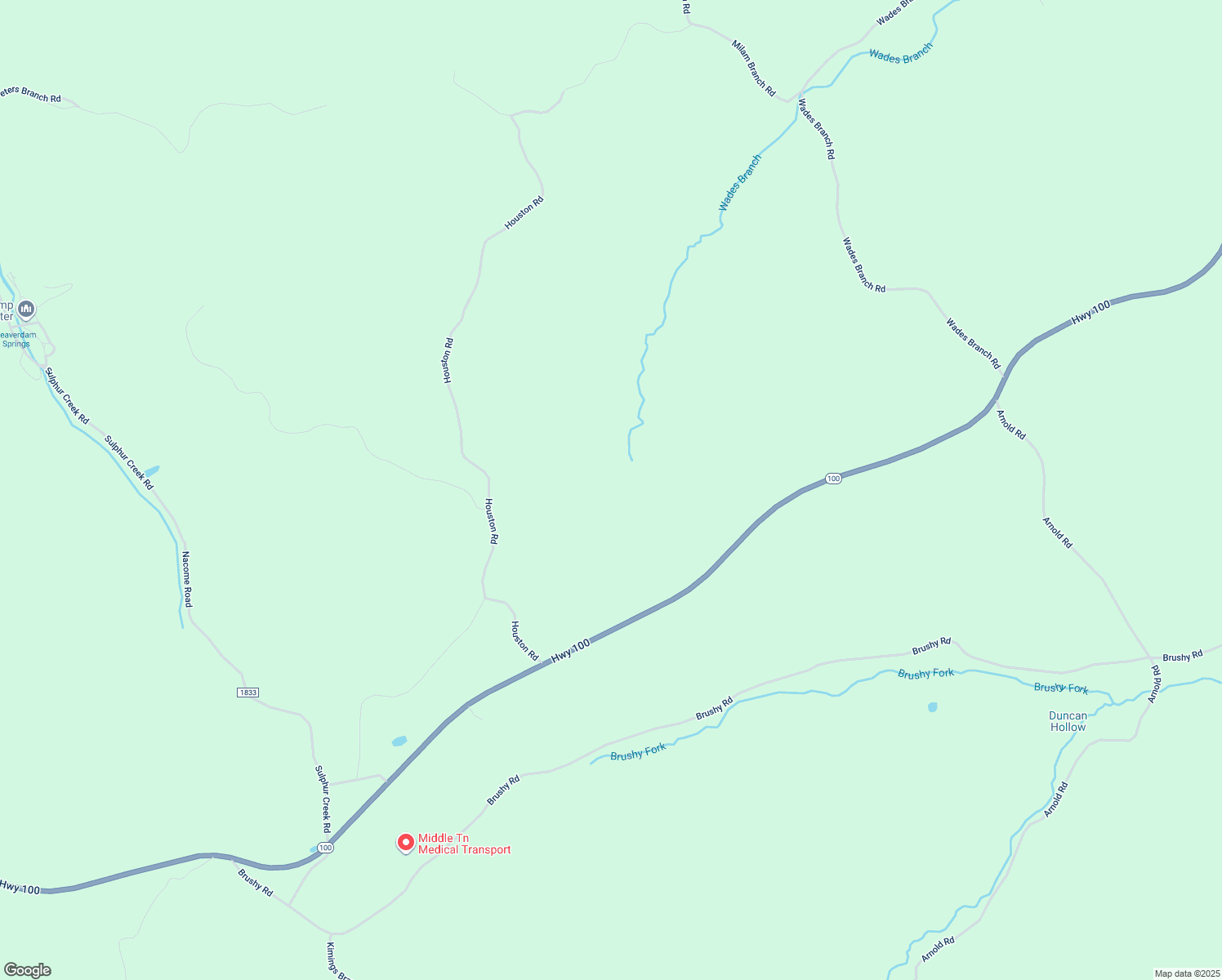 map of restaurants, bars, coffee shops, grocery stores, and more near 3546 Tennessee 100 in Centerville