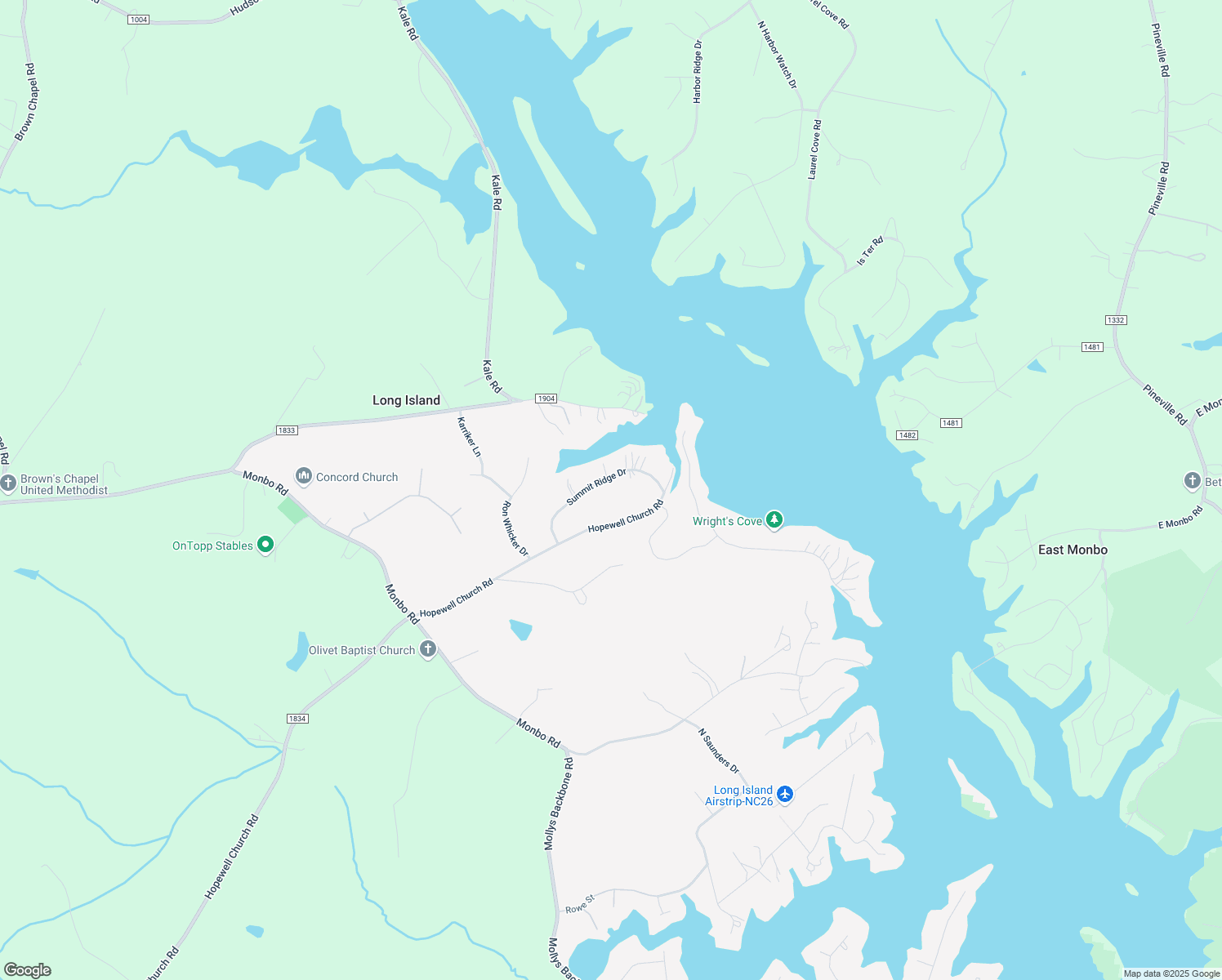 map of restaurants, bars, coffee shops, grocery stores, and more near 8135 Summit Ridge Drive in Catawba
