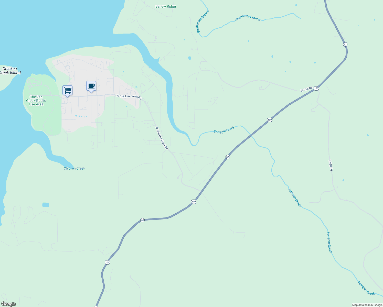 map of restaurants, bars, coffee shops, grocery stores, and more near in Evening Shade