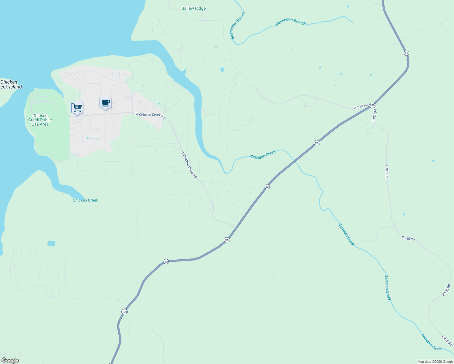 map of restaurants, bars, coffee shops, grocery stores, and more near in Evening Shade