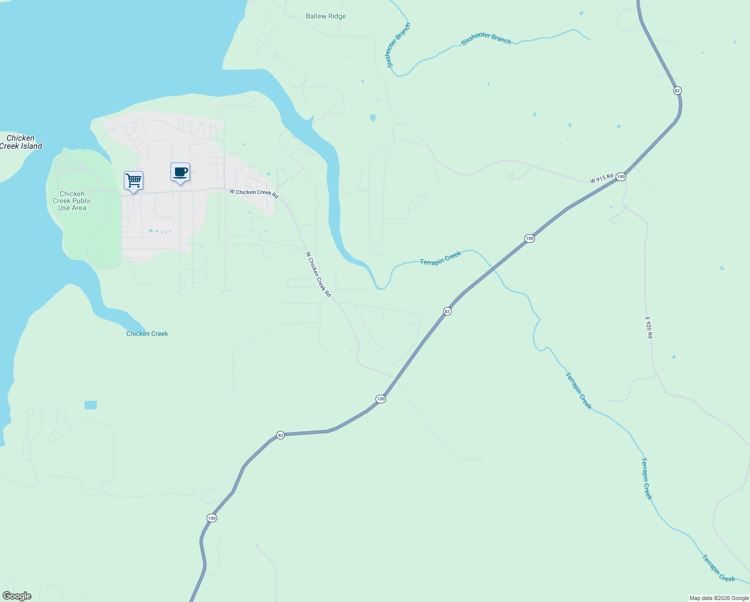 map of restaurants, bars, coffee shops, grocery stores, and more near in Evening Shade