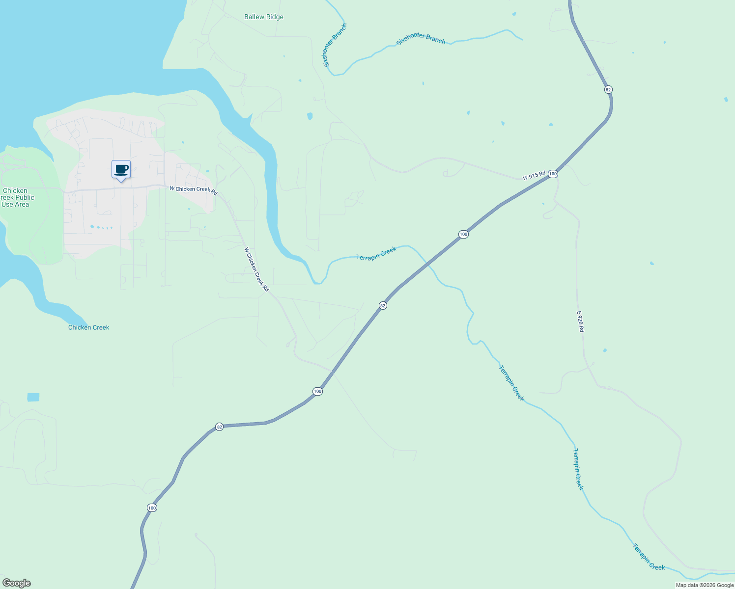 map of restaurants, bars, coffee shops, grocery stores, and more near 34613 Oklahoma 82 in Cookson