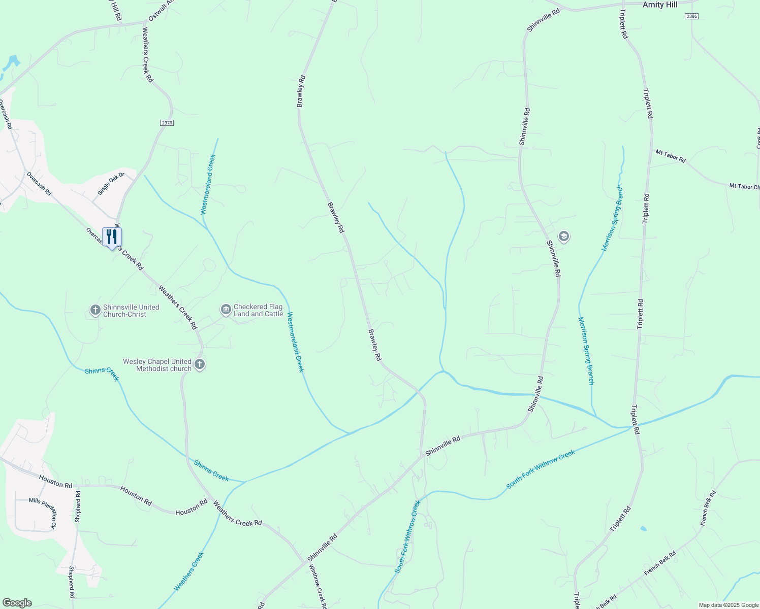 map of restaurants, bars, coffee shops, grocery stores, and more near 116 Strawberry Hill Lane in Cleveland