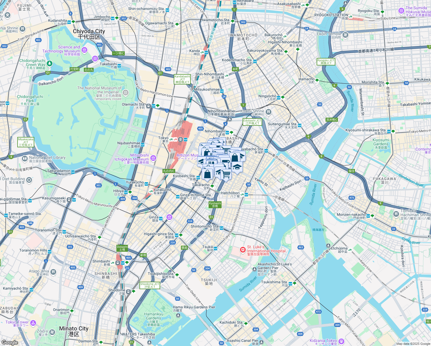 Chuo City Tokyo - Walk Score