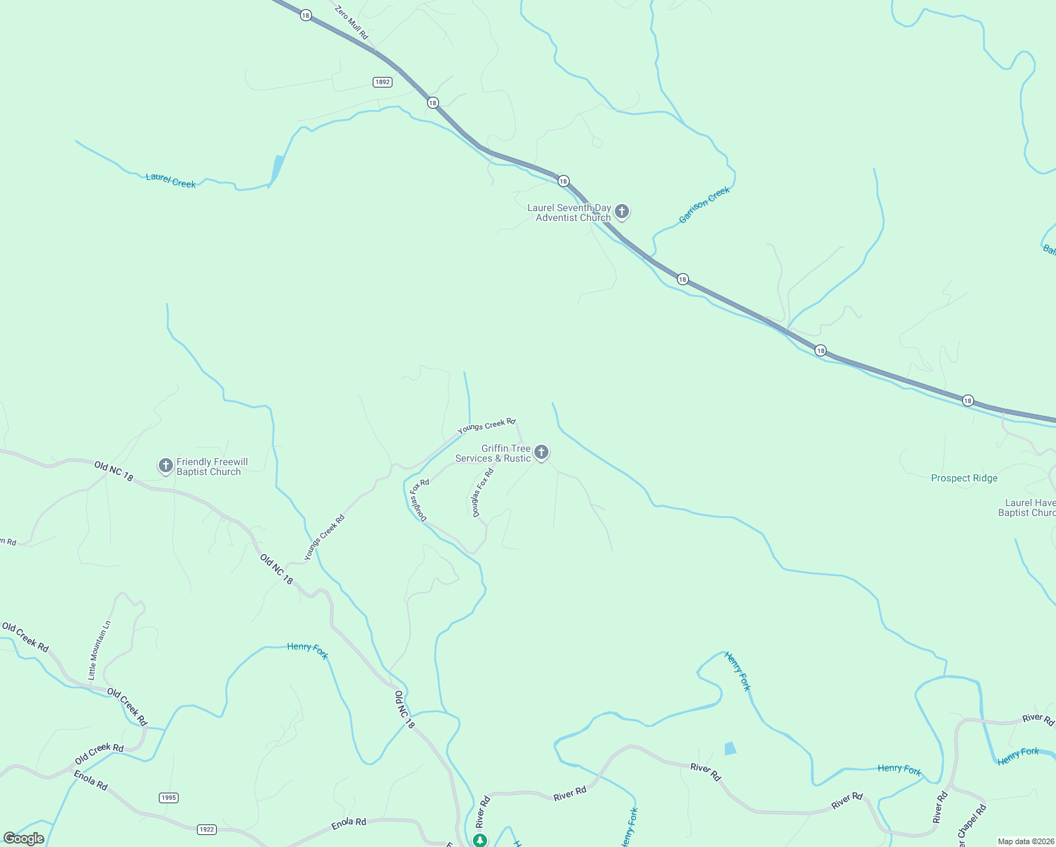 map of restaurants, bars, coffee shops, grocery stores, and more near 4810 Ganung Drive in Morganton