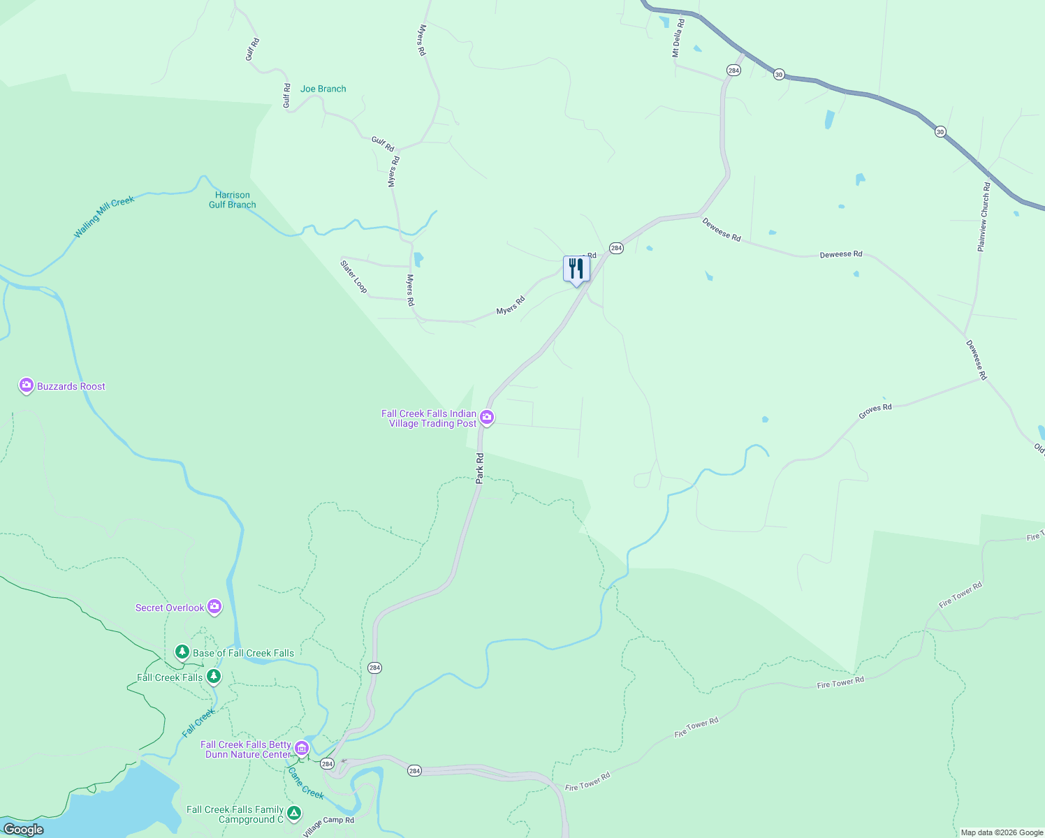 map of restaurants, bars, coffee shops, grocery stores, and more near 131 Ivy Ln in Pikeville