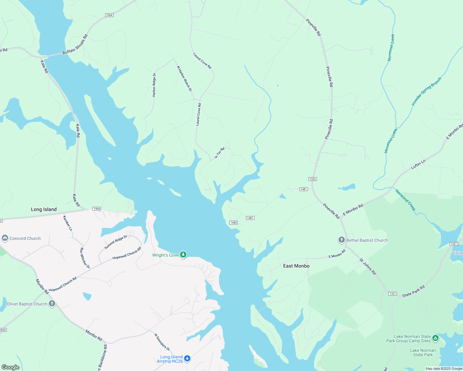 map of restaurants, bars, coffee shops, grocery stores, and more near 143 River Ridge Lane in Statesville