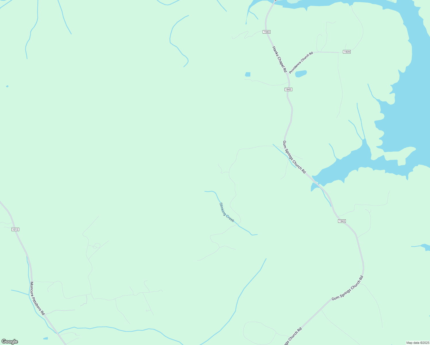 map of restaurants, bars, coffee shops, grocery stores, and more near 45 Overlook Trail in Pittsboro