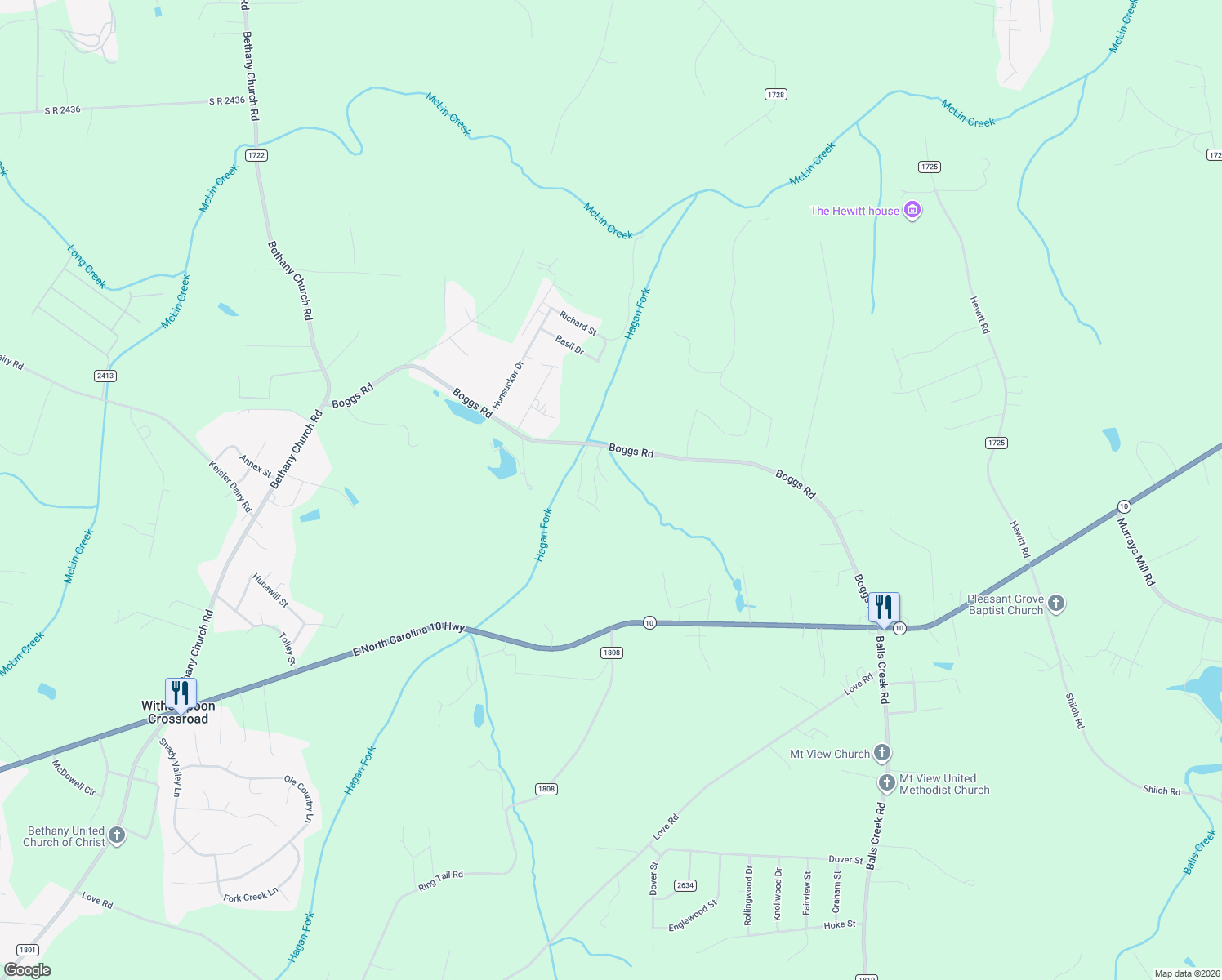 map of restaurants, bars, coffee shops, grocery stores, and more near 3823 Boggs Road in Claremont