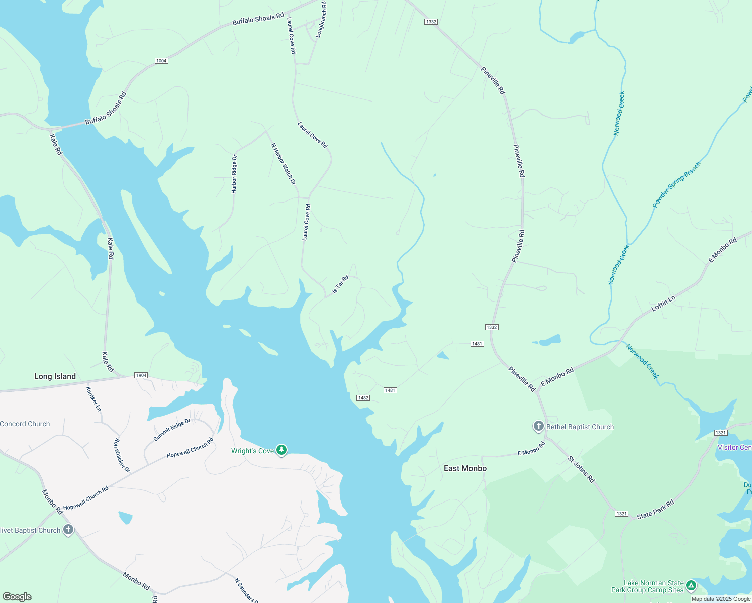 map of restaurants, bars, coffee shops, grocery stores, and more near 171 Island Terrace Road in Statesville