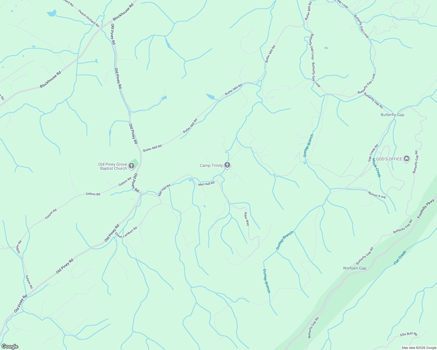 map of restaurants, bars, coffee shops, grocery stores, and more near 651 Mel Hall Road in Maryville