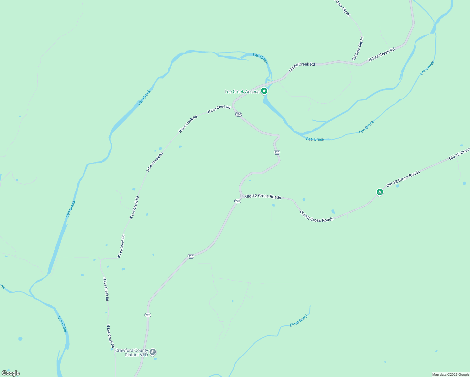 map of restaurants, bars, coffee shops, grocery stores, and more near 17525 Arkansas 220 in Chester
