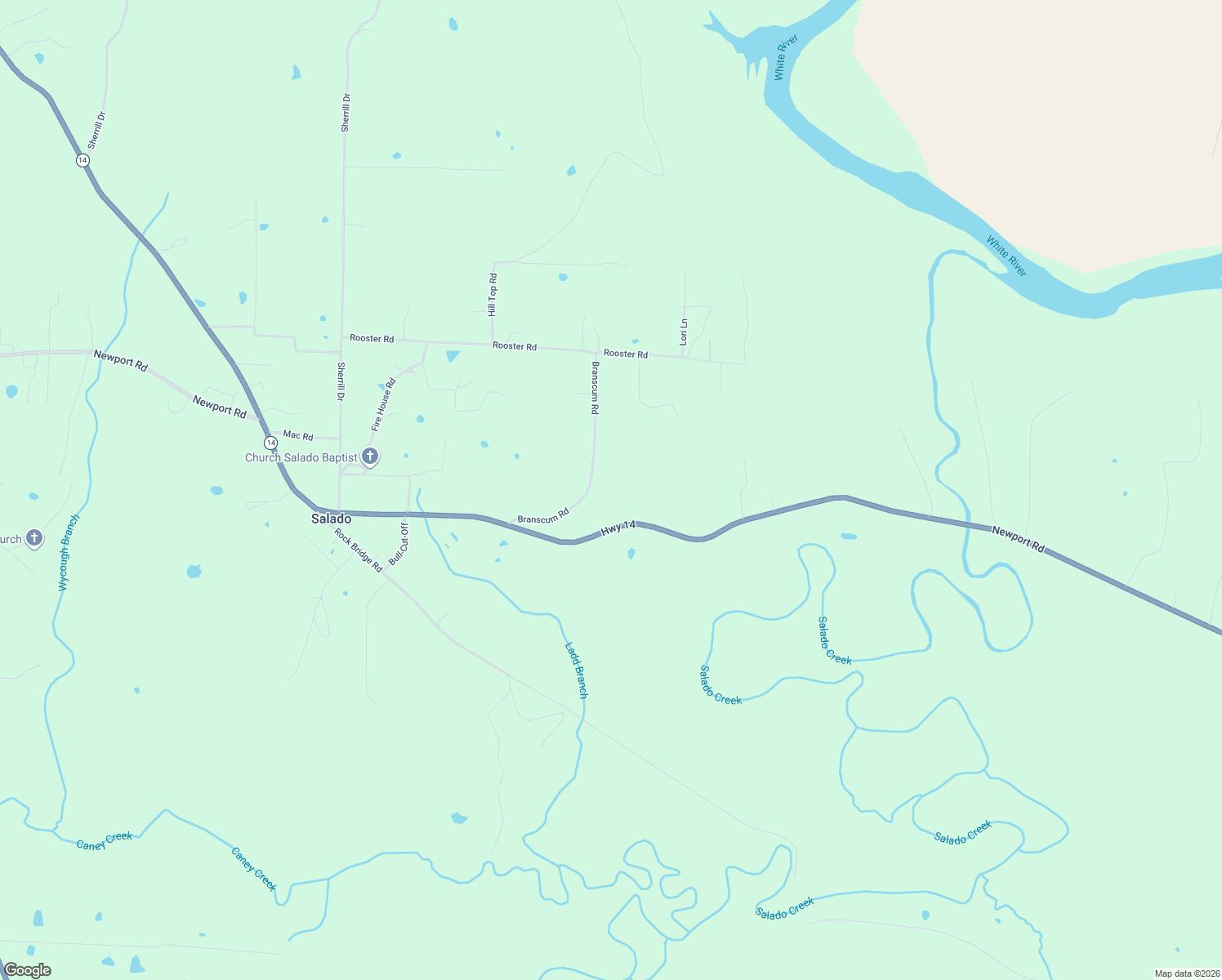 map of restaurants, bars, coffee shops, grocery stores, and more near 1509 Newport Road in Batesville