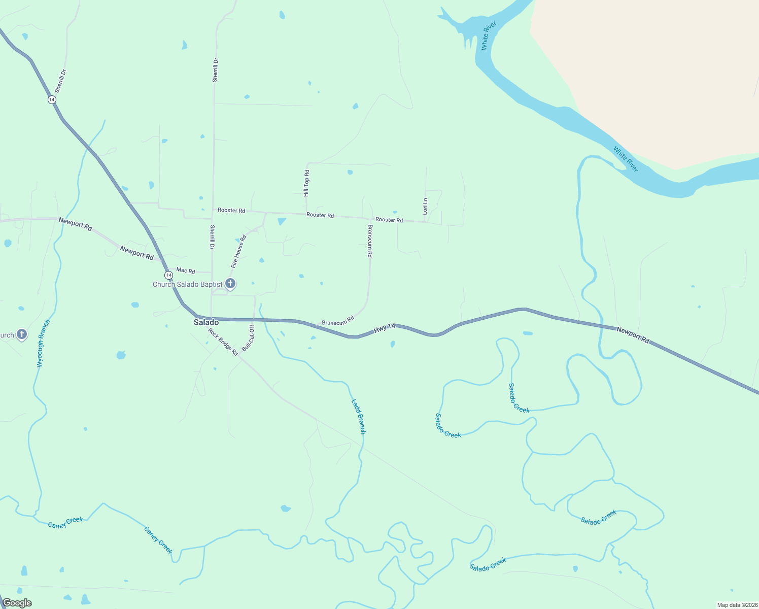 map of restaurants, bars, coffee shops, grocery stores, and more near 1509 Newport Road in Batesville