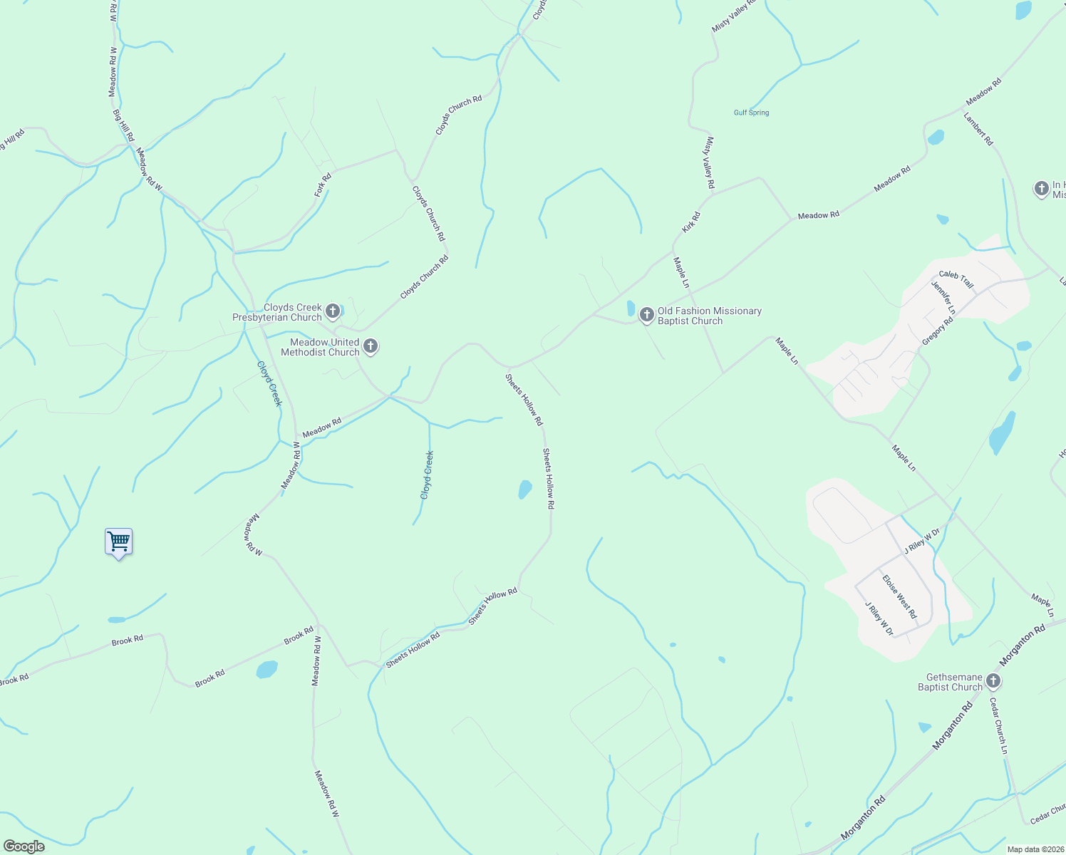 map of restaurants, bars, coffee shops, grocery stores, and more near 1140 Sheets Hollow Road in Greenback