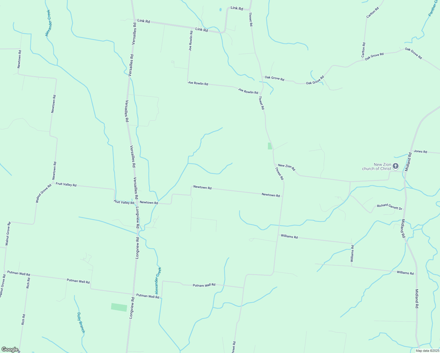 map of restaurants, bars, coffee shops, grocery stores, and more near 8818 Newtown Road in Rockvale