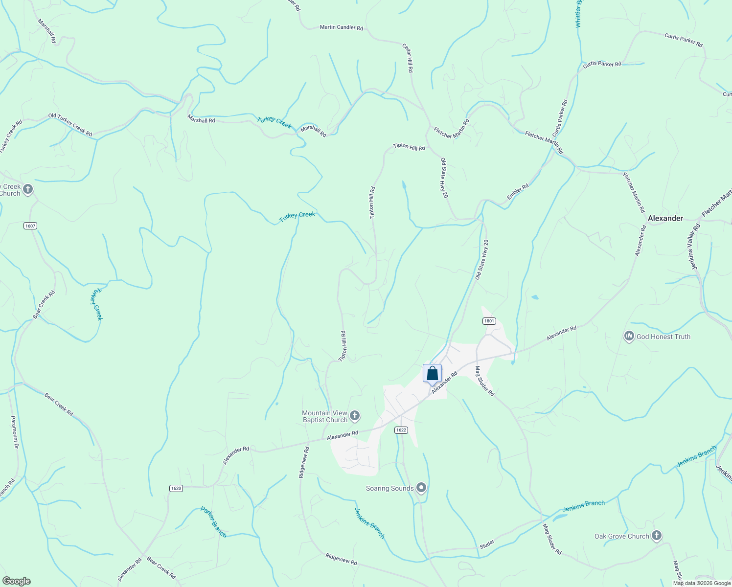 map of restaurants, bars, coffee shops, grocery stores, and more near 213 Tipton Hill Road in Leicester