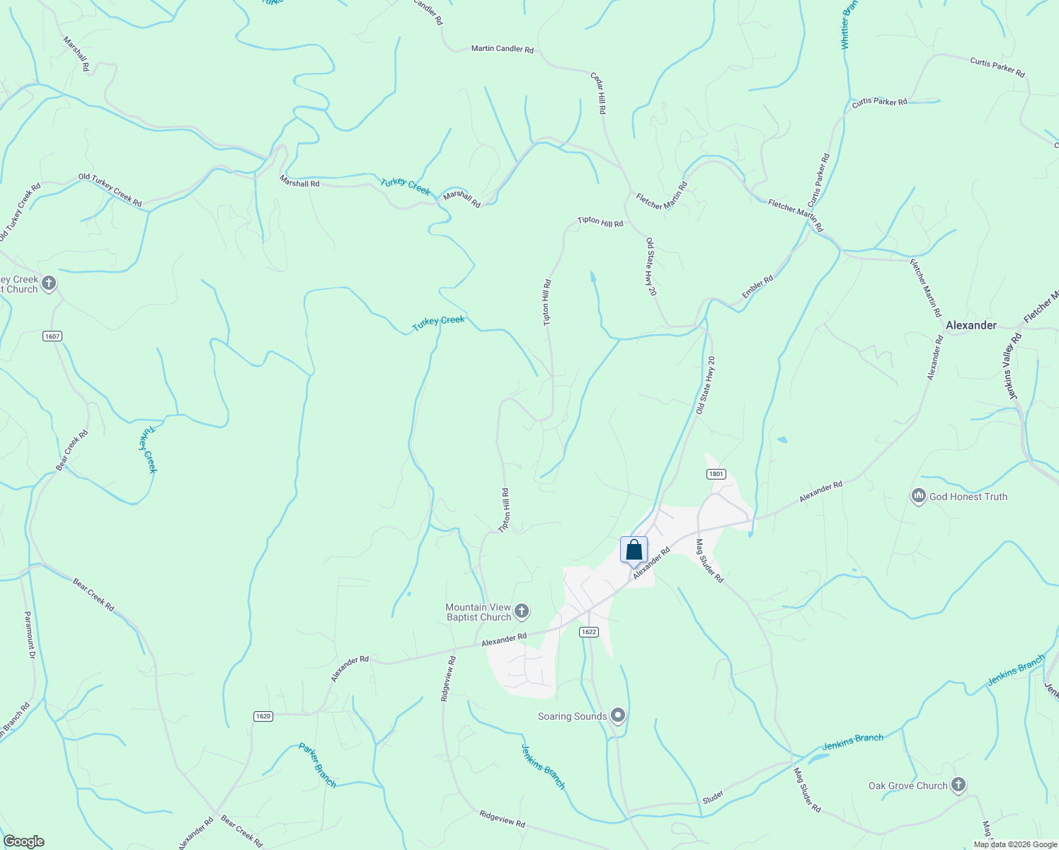 map of restaurants, bars, coffee shops, grocery stores, and more near 213 Tipton Hill Road in Leicester