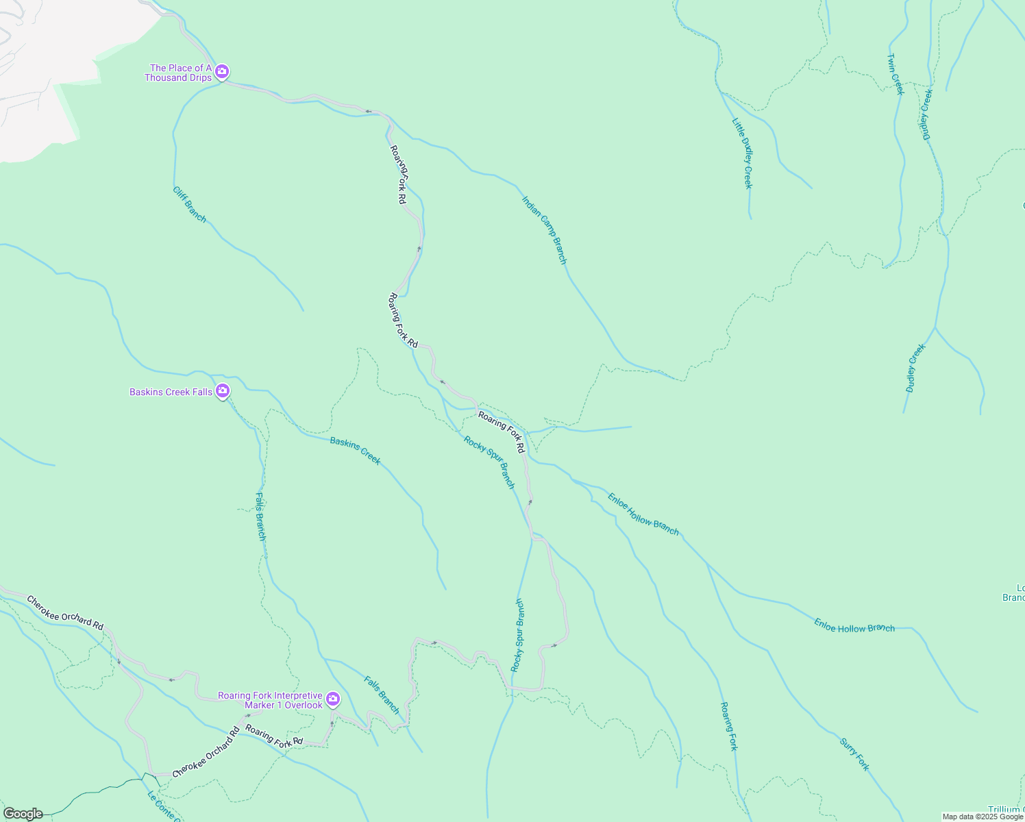 map of restaurants, bars, coffee shops, grocery stores, and more near in Gatlinburg