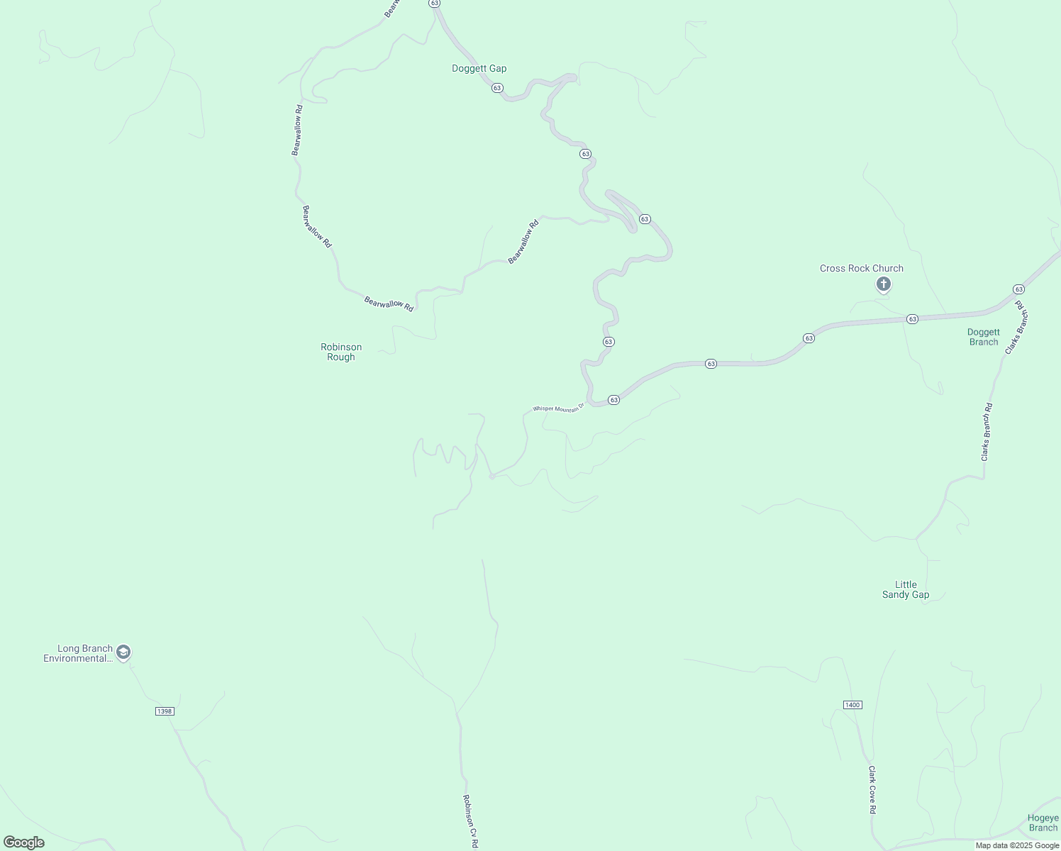 map of restaurants, bars, coffee shops, grocery stores, and more near 287 Whisper Mountain Drive in Marshall
